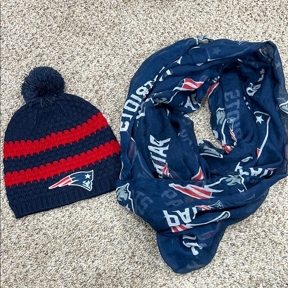 3/$20 SALE  | Patriots Beanie/Scarf Set